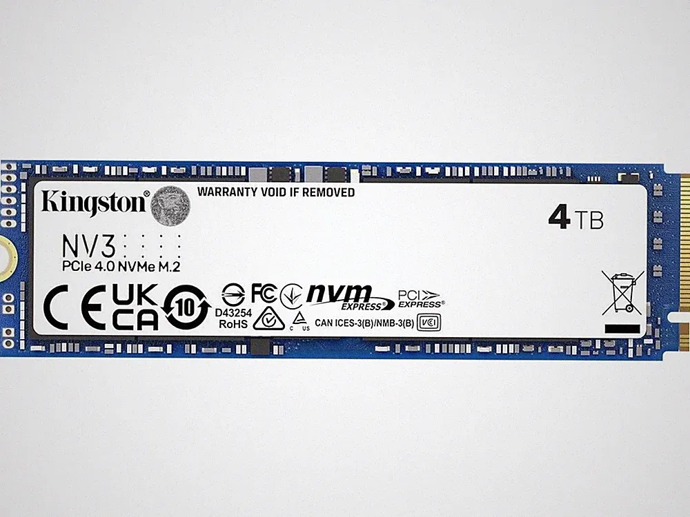 Kingston NV3 M.2 2280 4TB PCIe 4.0 x4 NVMe Internal Solid State Drive - Up to